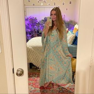 Spell & the Gypsy NWT Farrah Half Moon Gown Aqua M